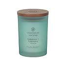 Chesapeake Bay Candle Mind & Body Medium Scented Candle, Balance + Harmony (Water Lily Pear)