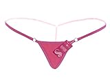 Deargirl Panty T Back G-string Thong for Women Cotton/lace (One Size(FITS MOST XS to M ), Pink Cotton)