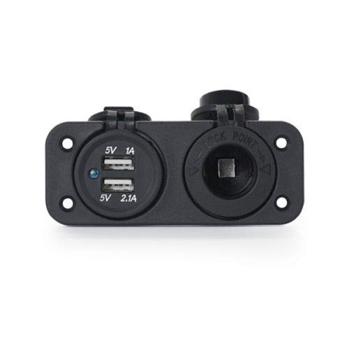 Jl Golf Cart USB & Power Socket Cigarette Lighter DC 12V