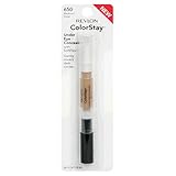 Revlon ColorStay Under Eye Concealer with SoftFlex, Medium/Deep 650, 0.04 Ounces (Pack of 2)