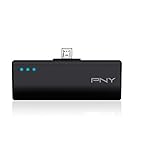 PNY DCM2200 2200mAh 1 Amp PowerPack - Portable Rechargeable Battery Charger with built-in Micro-USB connector for Samsung Galaxy, Nexus, HTC, Motorola, LG, BlackBerry, and other Android Smartphones