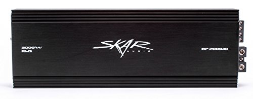 Skar Audio RP-2000.1D Mono Block Class D Mosfet Subwoofer Amplifier, 2000W