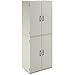 Mainstays Tall Storage Cabinet, 4 Door, (White)