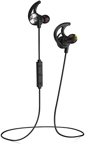 Phaiser BHS-750 Bluetooth Headphones Runner Headset Sport Earphones with Mic and Lifetime Sweatproof Guarantee - Wireless Earbuds for Running, Blackout