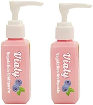 HiGOGO Viaty Natural Vegetation Baking Soda Whitening Toothpaste Stain Removal Fight Bleeding Gums Fresh & Soft Toothbrush Set (2PC Paste)