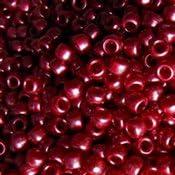 JOLLY STORE Crafts Red Pearl Pony Beads 9x6mm 500pc