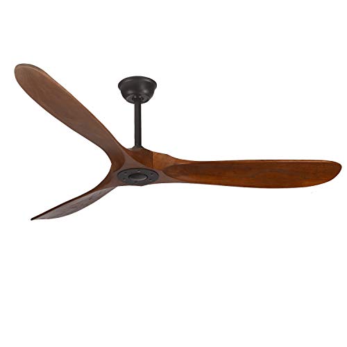 60" Outdoor Ceiling Fan Without Light, DC motor quiet energy saving, 3