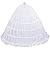 AMJ Dresses Inc Girls 3-hoop Flower Girl Petticoat Skirt 19