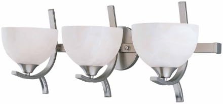 Triarch 25763-BS Luxor Bathroom Light, Brushed Steel