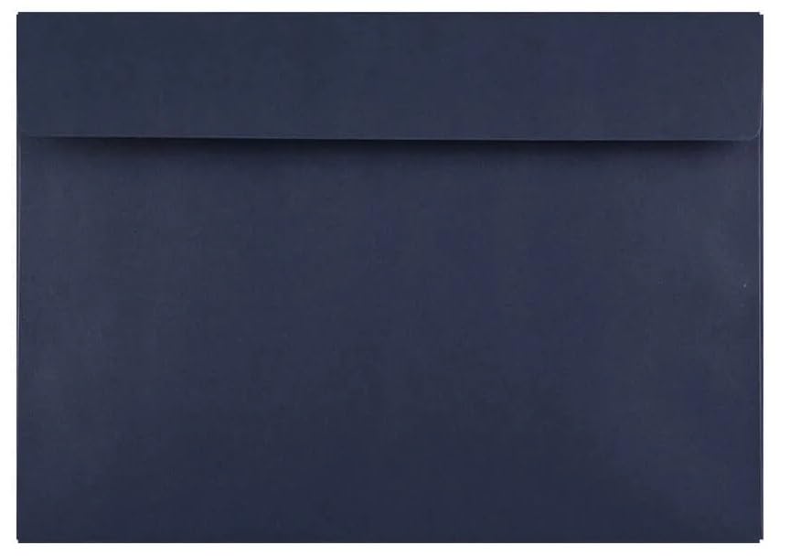 C6 Coloured envelopes for A6 Greeting Cards Wedding Invitation Crafts 114x162mm - Pack of 100 (Dark Blue Peel & Seal)