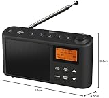 i-box Spectrum DAB Radio Portable FM USB 15h 60 Stations Large LCD view 7