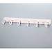 WEBI Coat Hook White Iron Hanger Rack for Dog Pet Leash, Hats, Keys, Bath Towels, Robe, Clothes with 6 Hooks,Wall Mount Closet Clothing Bathroom Garage Home Organization Storage, Decorative Gift