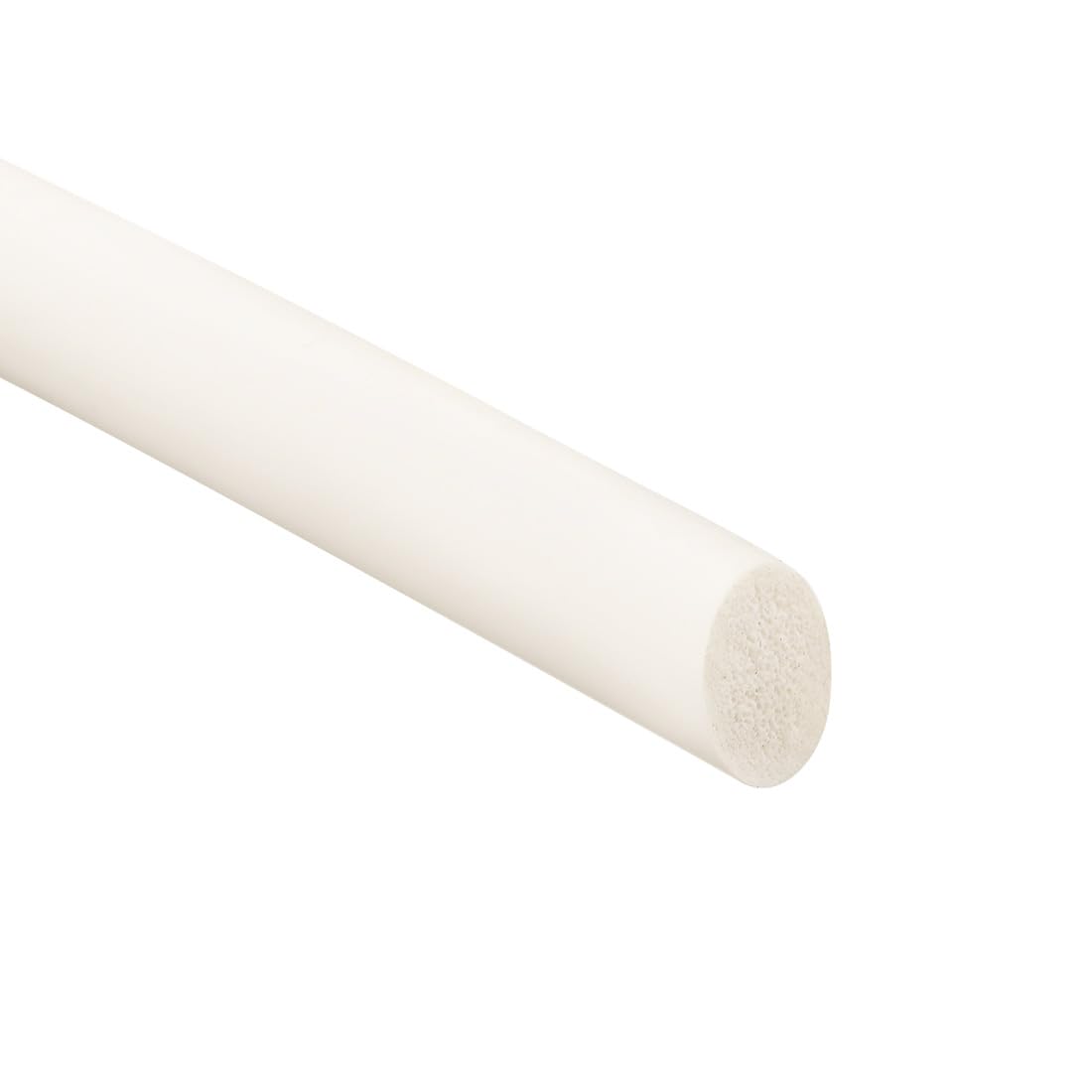 sourcing map Silicone Foam Seal Weather Strip 10mm 4m 13ft Sponge Rubber Cord Solid