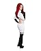 DAZCOS Women US Size Anime Cosplay Costume Outfit with Gloves and Socks (Medium)