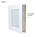 Golden State Art, 10 Pack Pre-Assemble 8x10 Photo Mat Set for 5x7 Picture, with Backing Board, Pre-Pasted Tape, Slip-in Mat, Photo Framing Mattes, Incudes Ctrystal Sleeve Bags (White)