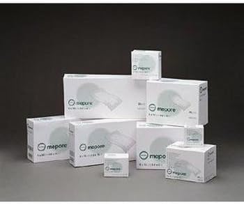 Mepore Self Adhesive Absorbent Island Dressing, Sterile, Non Woven, Elastic 3-3/5 x 4 - Single Box of 50 by Molnylcke