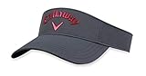 Callaway Golf 2018 Liquid Metal Adjustable Visor, Adjustable, Charcoal/ Red