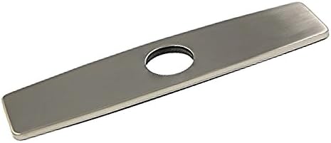 Friho Kitchen Sink Faucet Hole Cover Deck Plate Escutcheon, Brushed Nickel