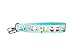 Camping Key Fob Wristlet - Camper Keychain - Blue Glamping Trailers - RV Accessories - Purse Strap