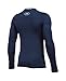 Under Armour Boys' ColdGear Armour Crew, Midnight Navy (410)/Steel, Youth Small
