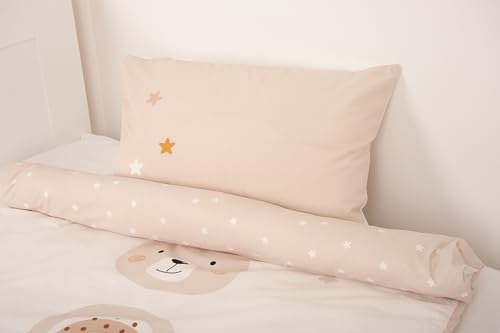 Klaus Herding GmbH Little Friends Duvet Cover Set 100 x 135 cm with Smooth Zip 100% Cotton with Envelope Closure Duvet Cover 100 x 135 cm Approx