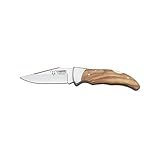 Cudeman 307-L Hunting Pocket Knife with Olive Wood