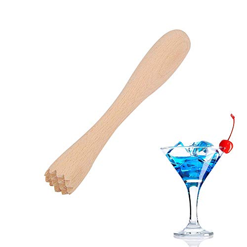 Wood Cocktail Muddler Professional Old Fashioned & Mojitos Drink Muddler Superb Handhold Ideal Bartender Tool - Thumbnail 5