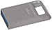 Kingston DataTraveler Micro 3.1 16GB USB 3.0 Compatible Hi-Speed up to 100MB/s Ultra-small Metal Case Flash Drive (DTMC3/16GB) - Silver