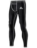 LAFROI Men's UPF 50+ Baselayer Quick Dry Cool Compression Tights Pants Leggings with Drawstring