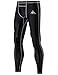 LAFROI Men's UPF 50+ Baselayer Quick Dry Cool Compression Tights Pants Leggings with Drawstring