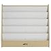 ECR4Kids Birch Pic-A-Book Display Stand with Dry Erase White Board and Storage, Wood Book Shelf Organizer for Kids, Natural