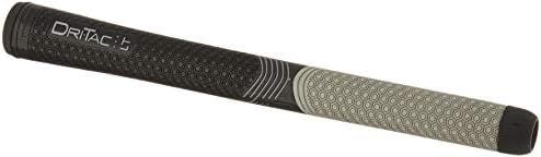 Winn Grips Dri-Tac LT (Less Taper) Golf Grip (Choose Size) (Midsize, Individual Grip Only), Black
