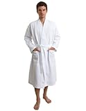 TowelSelections Men's Robe, Turkish Cotton Kimono Waffle Bathrobe Made in Turkey