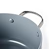 GreenPan-Saute-Pan-with-Two-Side-Handle-Non-Stick-Toxin-Free-Ceramic-Saute-Pan-Induction-Oven-Safe-Cookware-26-cm36-Litre-Grey GreenPan Valencia Pro Hard Anodised Healthy Ceramic Non-Stick 26 cm/3.6 Litre Sauté Pan with Lid and Side Handles, PFAS…