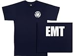 2-Sided E.M.T. T-Shirt, Navy Blue, Large