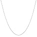 Kooljewelry 10k White Gold 0.5 mm Venetian Box Chain Necklace (16, 18, 20, 22, 24, 30 or 36 inch)