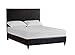 Home Life Black Leather Platform Bed with Slats Full - Complete Bed 5 Year Warranty Included