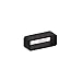Adebena 6Pieces Rubber Watch Band Strap Loops Black Clear Replacement Resin Holder Retainer 18mm 20mm 22mm with Spring Bar Tools (16mm, Black)