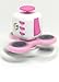 Fidget Cube + Fidget Hand Spinner 3 PC Set Pink White Combo Bulk Multiple Tri-Spinner EDC Stress Desk Classroom Fidgeting Brain Focus Desk Toy Reliever Autism Kids Adults Relax 2 Spinners