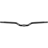 PLATT 25.4/31.8mm Mountain Bike Handlebar/Riser Handlebar - (30mm, 35mm, 50mm, 70mm, 90mm, 120mm, 160mm) High-Rise Aluminum Alloy MTB Handlebar (25.4mm-620mm, 30mm Rise)