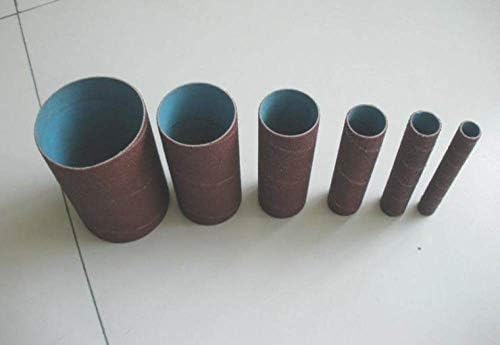 FLMQA 100Pcs 1/2'*115mm Sanding Drum Sleeves Sanding Paper Drum Abrasive Tools polishing Wheel for Wood Stainless steel-120
