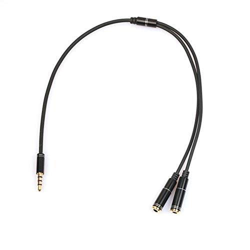 Ubibot Audio Jack Splitter for Ubibot GS1 Device, Stereo Headphone Audio Male to 2 Female, Splitter, Cable Adapter, Plug Jack,3.5mm plug to 3.5mm socket