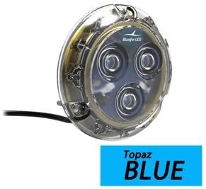 Bluefin LED Piranha P3 Surface Mount Underwater LED Light - 1100 Lumens - Topaz Blue (53365)