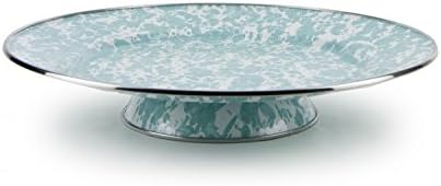 Golden Rabbit Enamelware, Seaglass Cake Plate, 15½ inch cake plate, 2¼ inches tall. Cover sold separately.