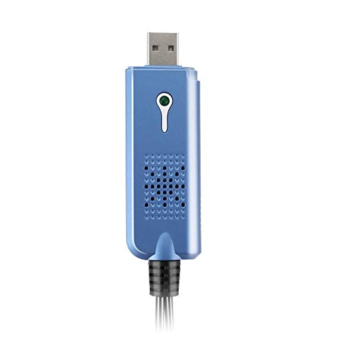 Liobaba Portable USB 2.0 Easycap Video Audio Capture Card Adapter VHS DC60 DVD Converter Composite RCA Blue