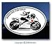 Motorcycle Decal - Woman Sportbike Rider - 