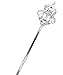 Edith qi Magic Wands Tulip Lotus Scepter Rhinestone for Wedding Costume Party Festival