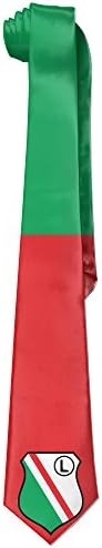 NEKOSANN Legia Warszawa FC Logo Necktie Skinny Tie
