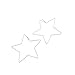 F-U Star Hoop Earrings Large Geometric Dangle Hoops Earrings Silver Plated Fashion Earrings Women