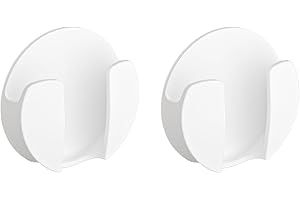 Holicfun Adhesive Mount for Ring Indoor Cam (2nd and 1st Generation), 2-Pack, White